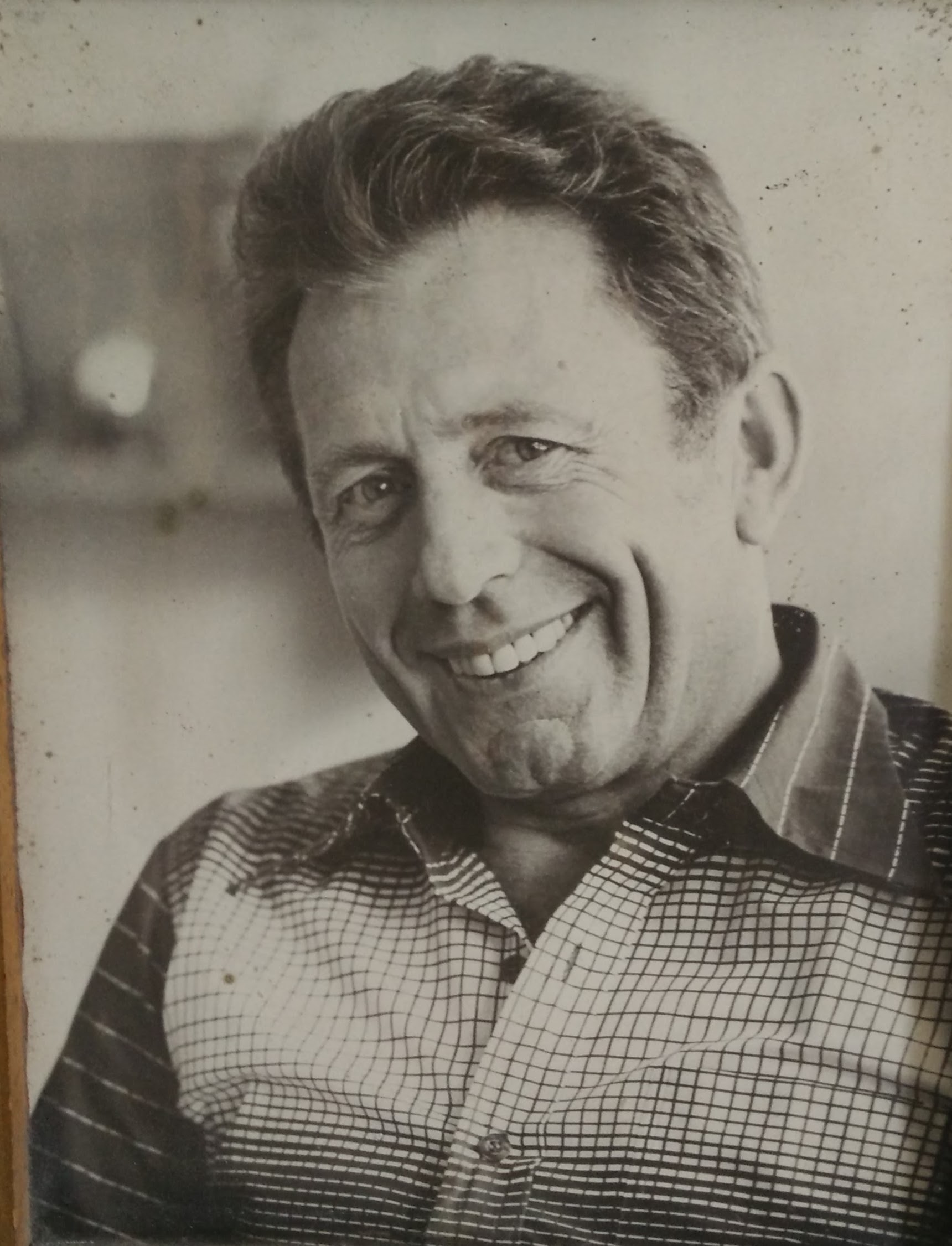 Grandfather with warm smile from vintage photograph